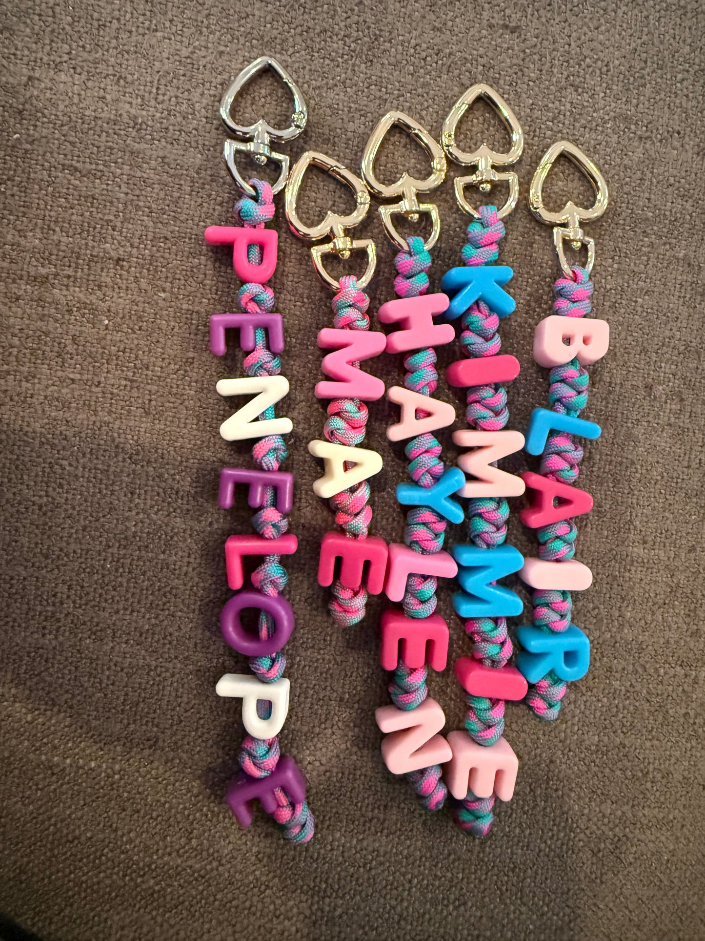 Custom name Keychains/bag chains