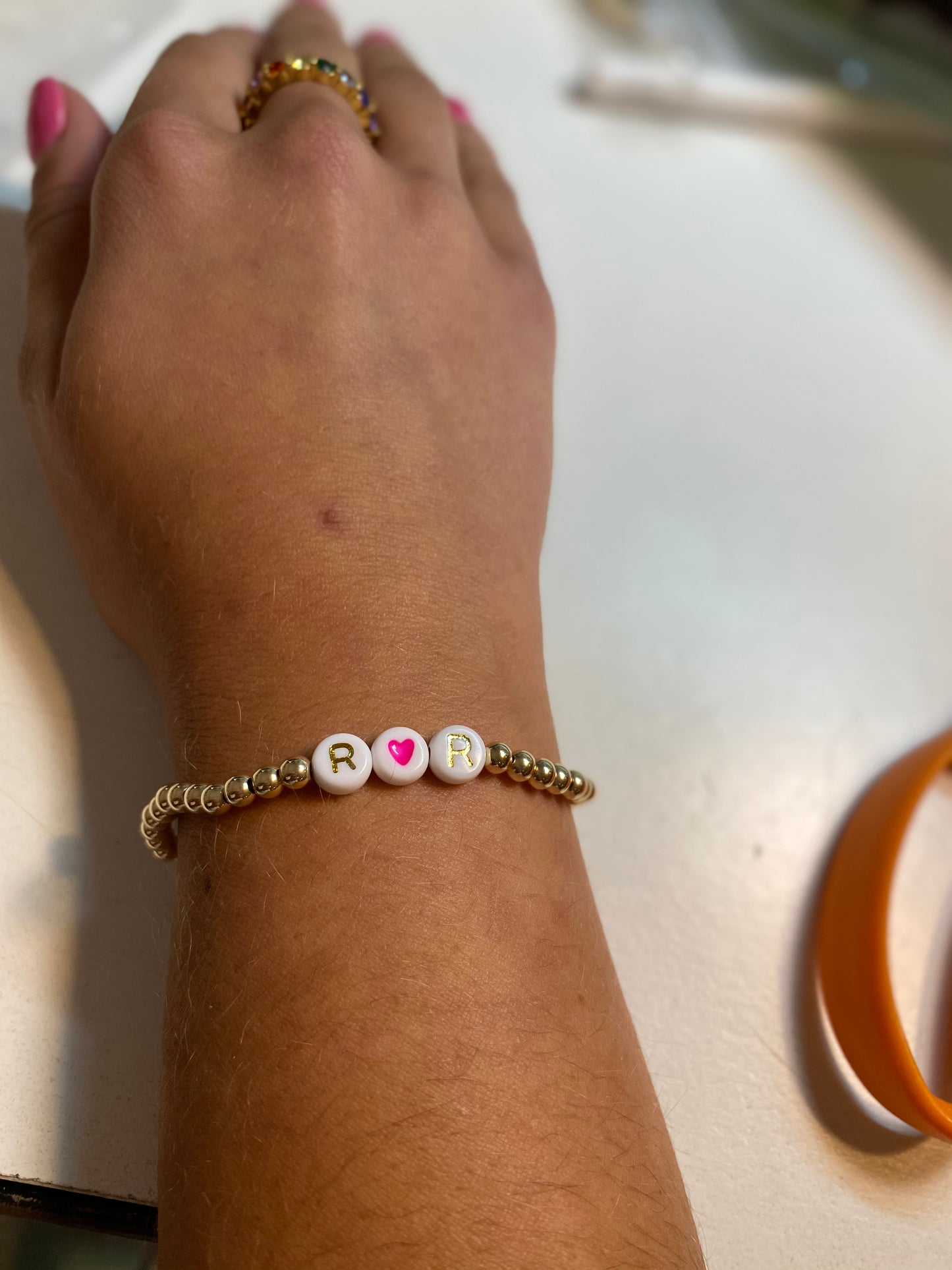4mm 14k Gold Filled Beaded Bracelets - Custom! INFLUENCER FAVORITE
