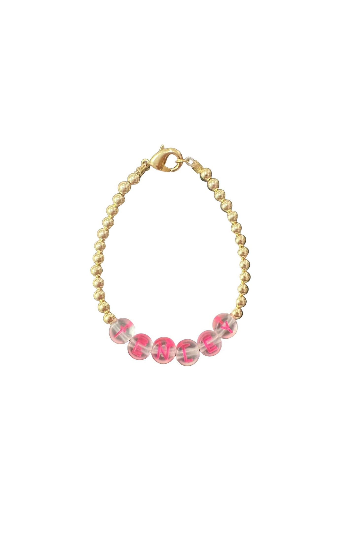 14k 4mm gold bead bracelet with clasp