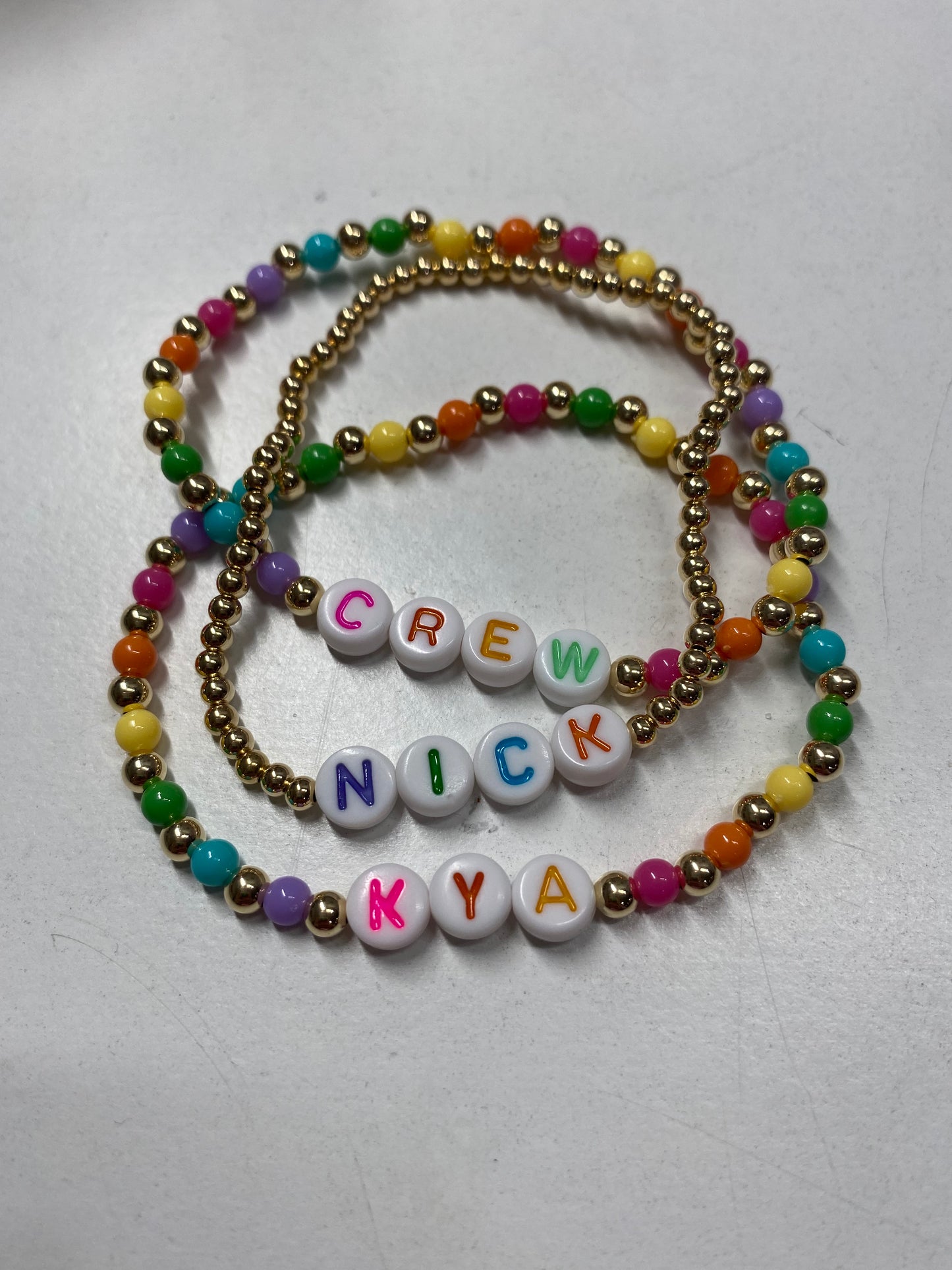 4mm 14k Gold Filled Beaded Bracelets - Custom! INFLUENCER FAVORITE