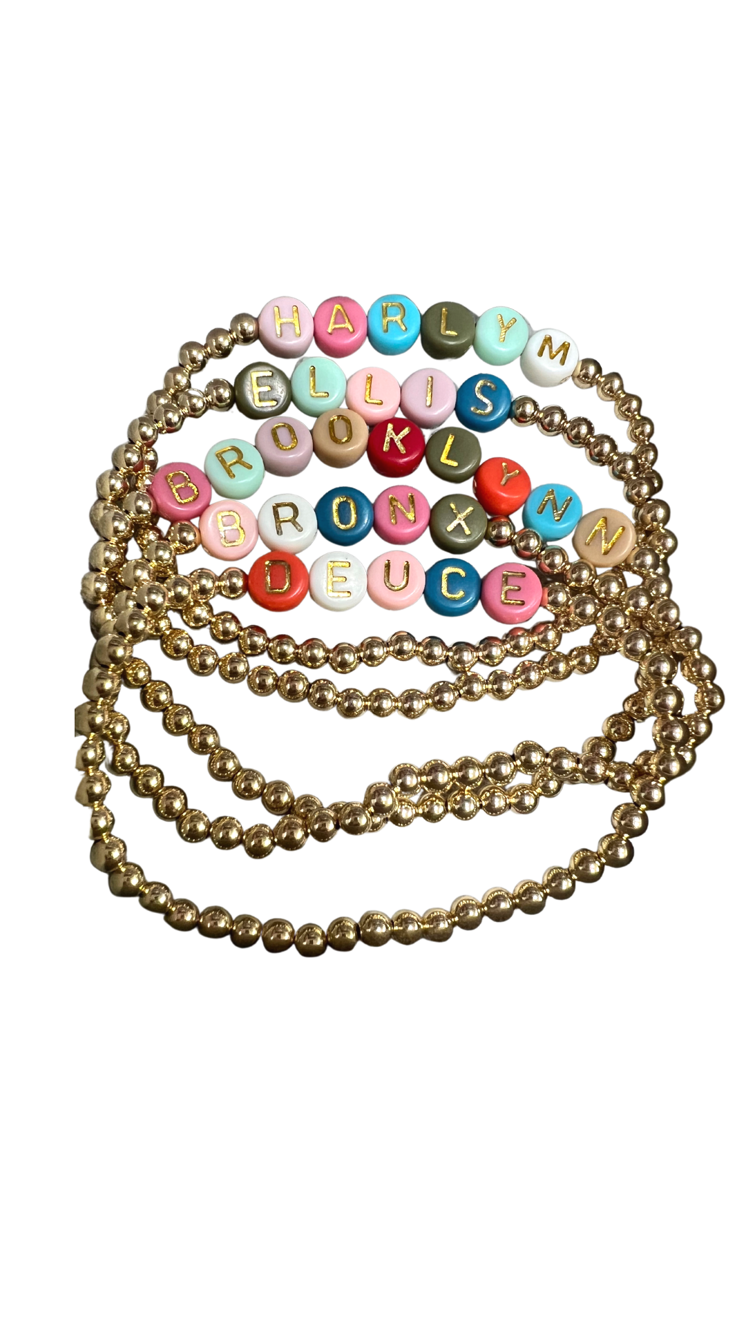 4mm 14k Gold Filled Beaded Bracelets - Custom! INFLUENCER FAVORITE