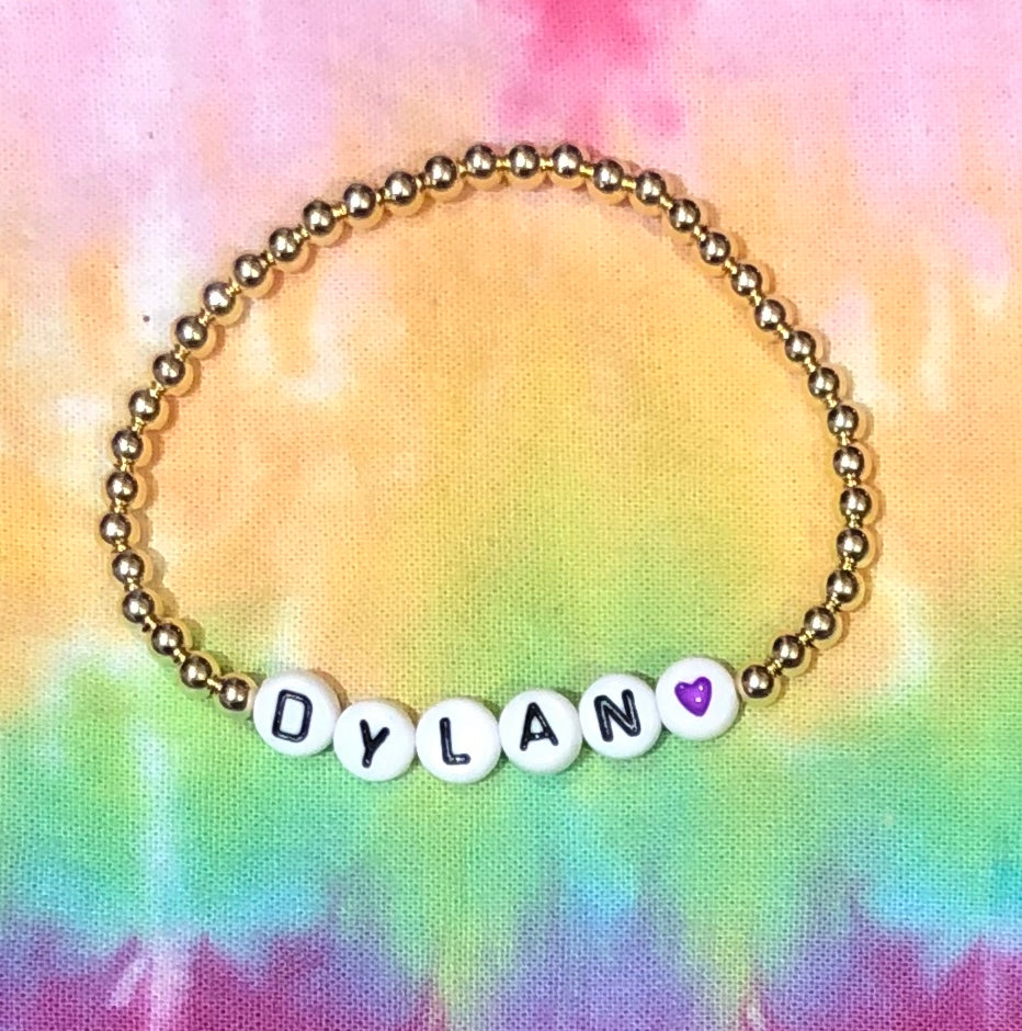 Gold beaded bracelet