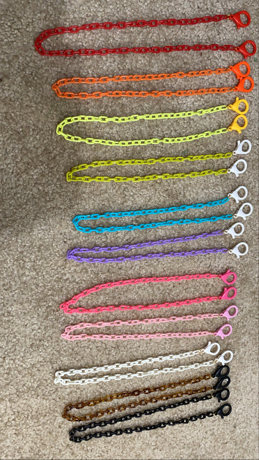 acrylic link bag chain