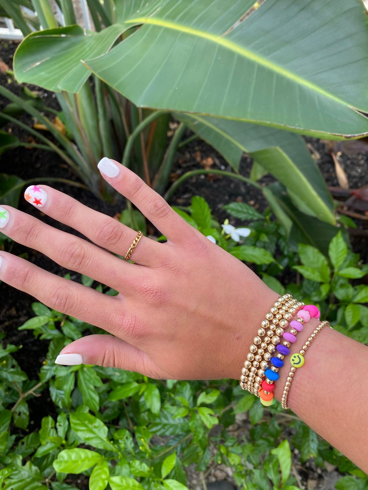 Golden ombré rainbow
