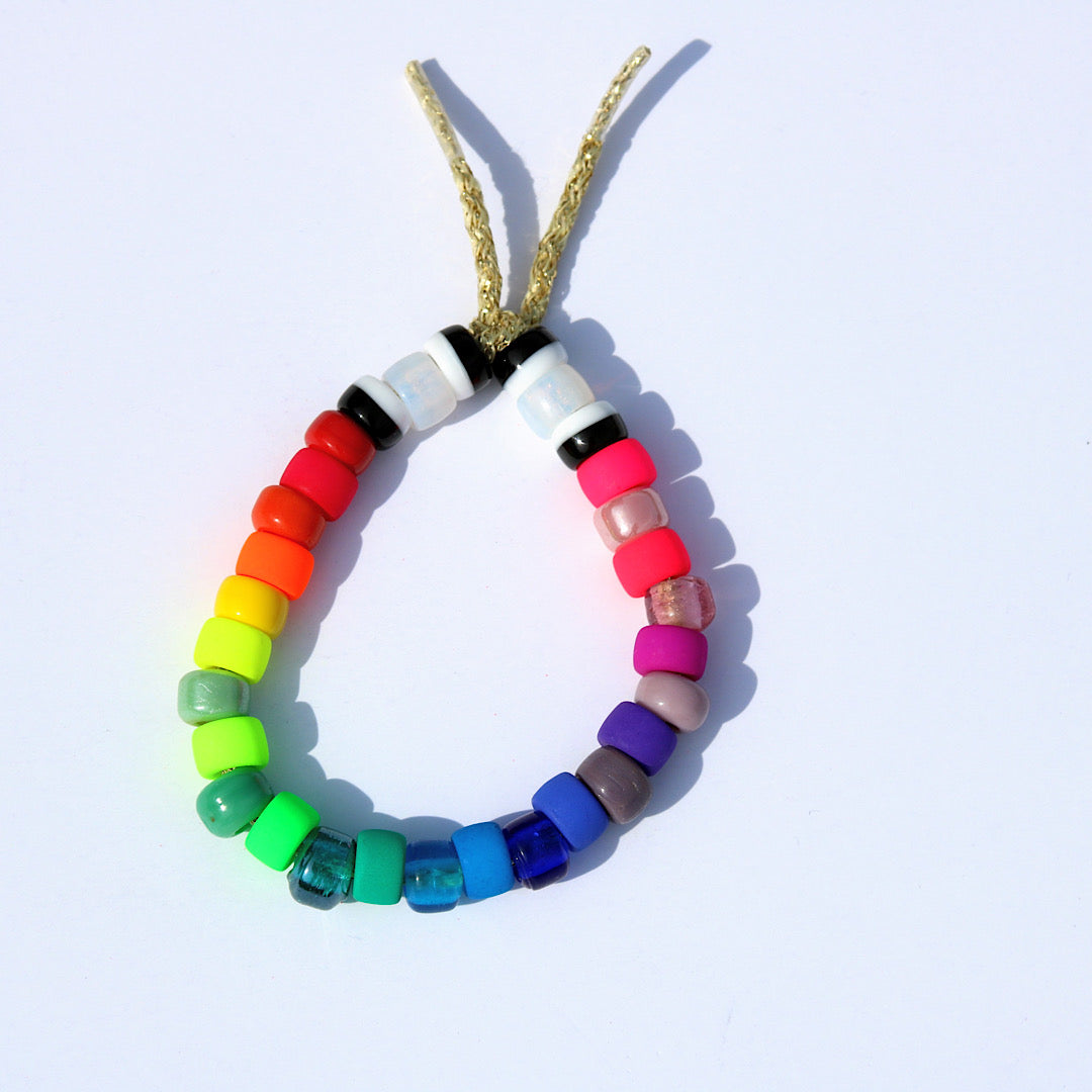 Zebra Rainbow Bright Morgan Bracelet