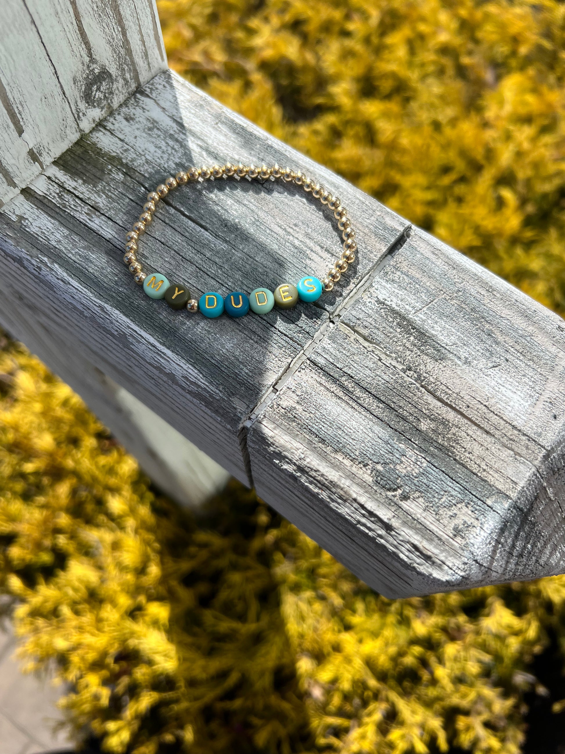 Gold bead 2025 ball bracelet